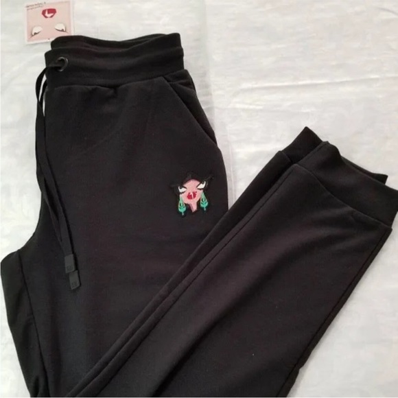 Badgley Mischka Baby French Terry Jogger Pant, NWT, Black - Picture 3 of 4